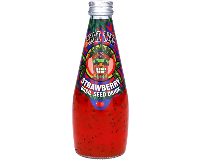THAI TIKI Basilikumsamengetränk - Erdbeere 290ml