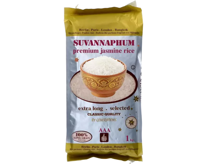 SUVANNAPHUM Jasminreis in Premiumqualität 1kg