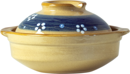 JADE TEMPLE Steinzeug Pot mit Deckel