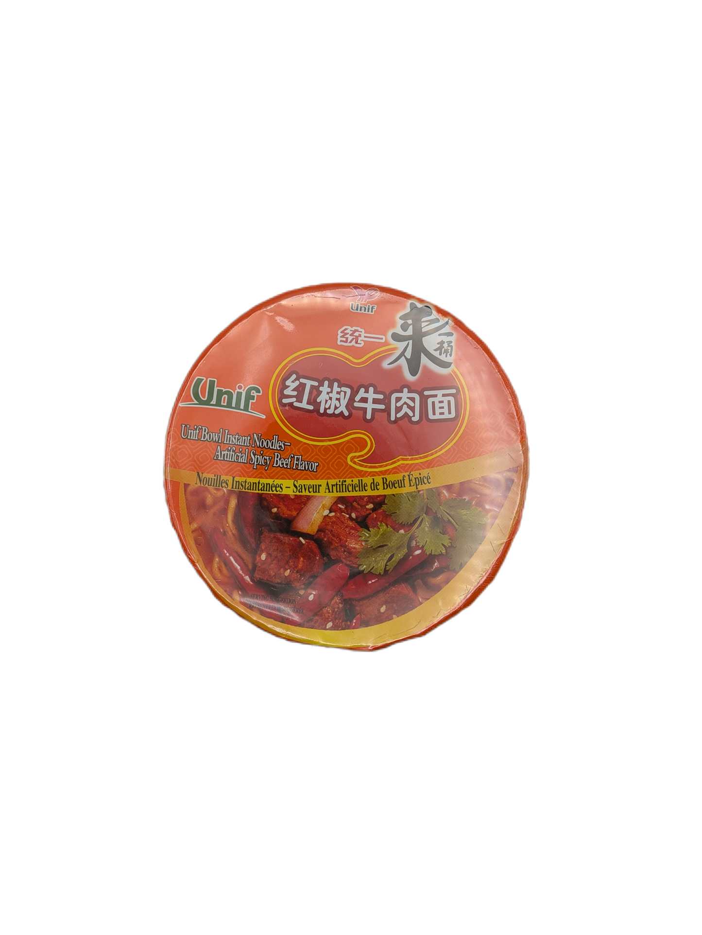 UNIF Instant-Cup-Nudeln, Rind scharf 108g