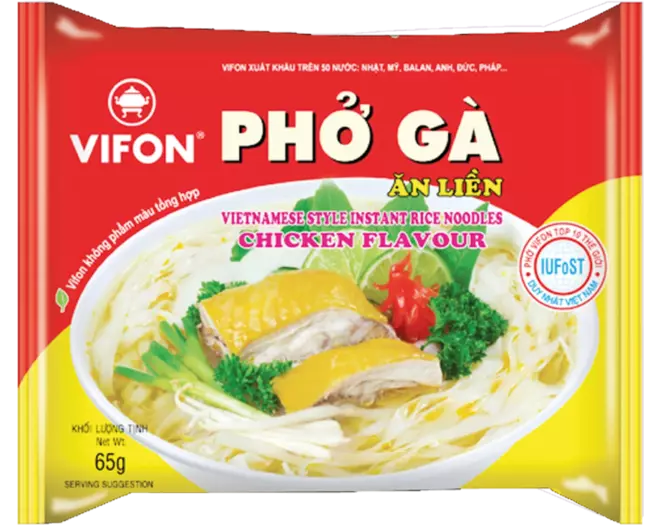 VIFON Instant-Reisnudeln mit Rindfleischgeschmack, Pho Bo 60g