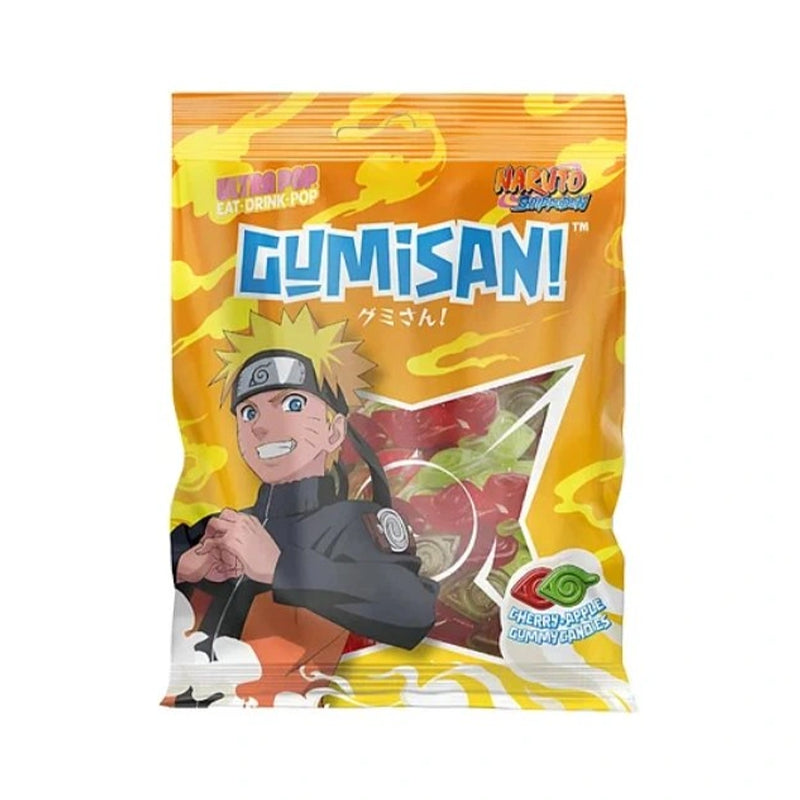 ULTRA POP GUMISAN Naruto,Fruchtgummi mit Kirsch-u. Apfelgeschmack 180g