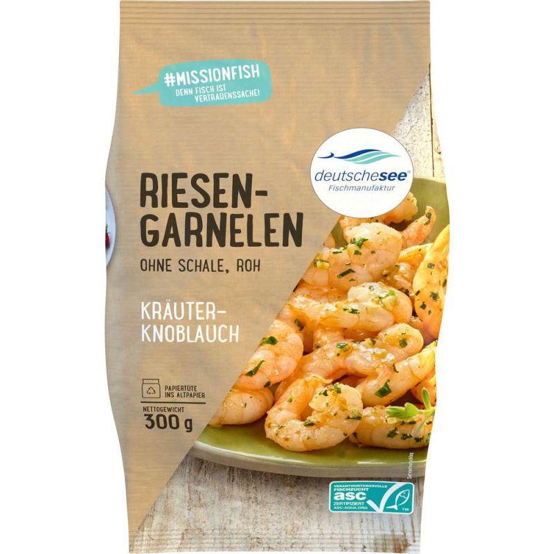Garnelen Kräuter Knoblauch 300g