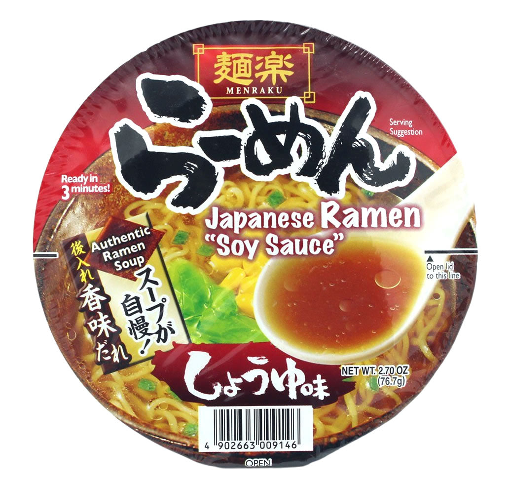 HIKARI MENRAKU Instantnudeln mit Shoyu Geschmack 76.6g