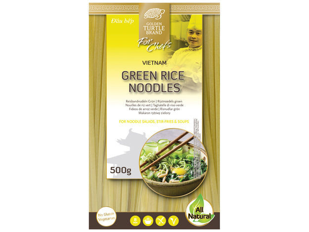 GOLDENTURTLEFORCHEFS Reisbandnudeln grün 3mm 500g