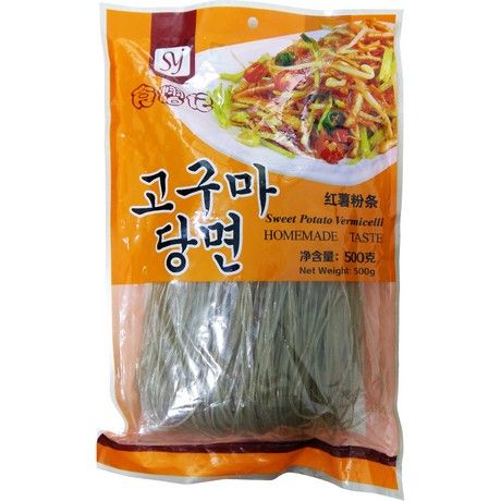 JING YI GEN Süßkartoffelnudeln Koreanisch Dünn 500g