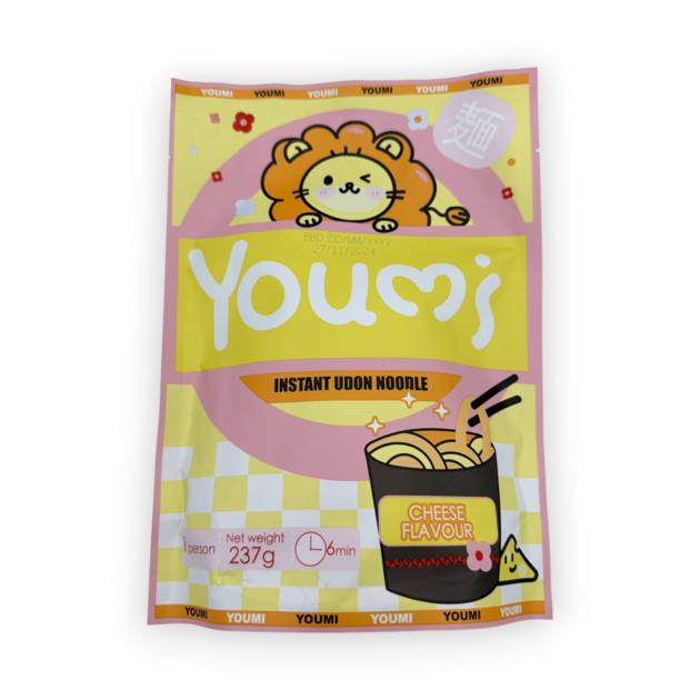 YOUMI Instant Udon Nudeln Hot&Spicy Käse 237g