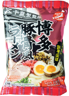 IGARASHI SEIMEN Instant Ramen mit Tonkotsu Sauce, (Hakata Tonkotsu Ramen) 108g