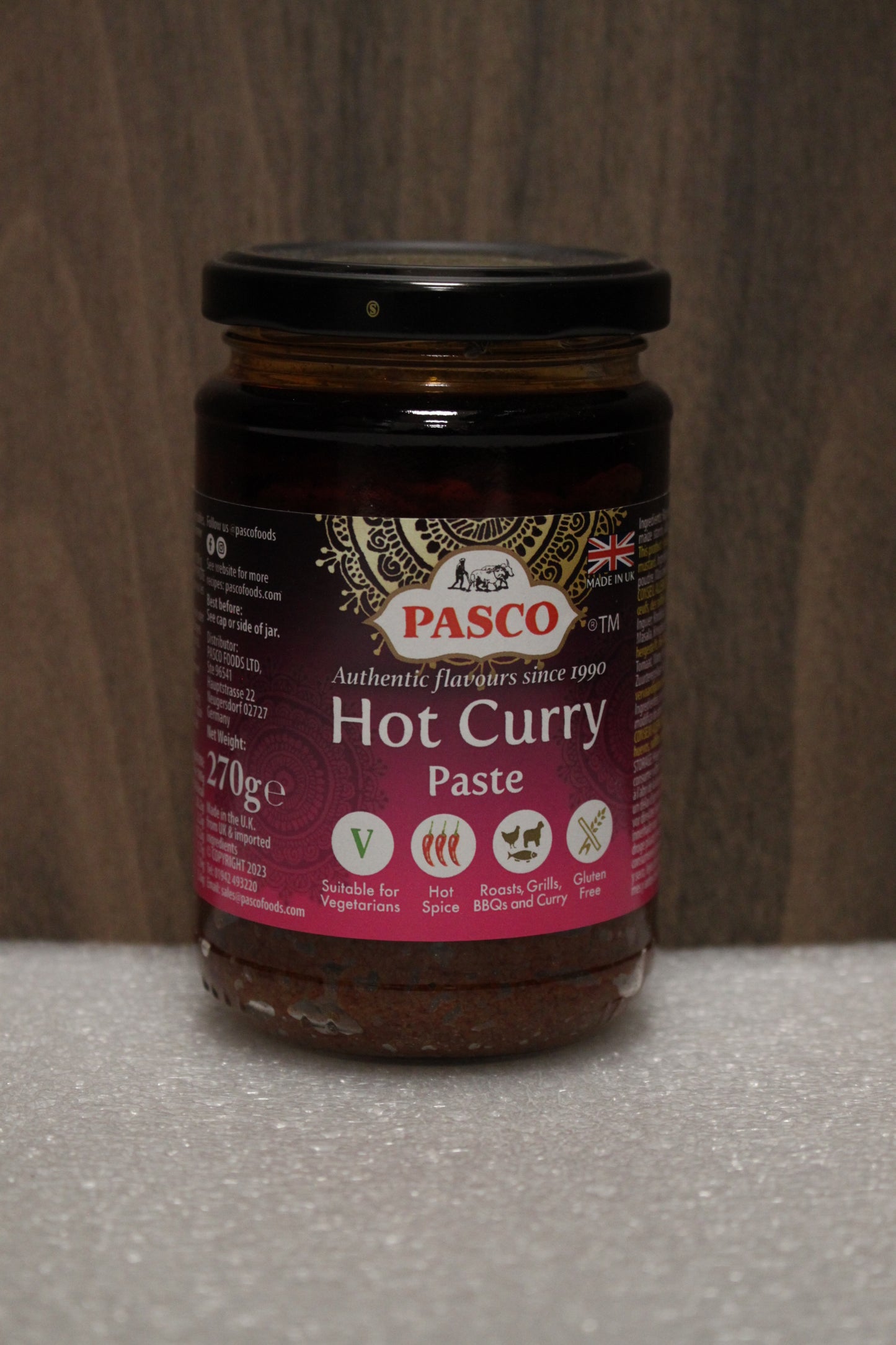 PASCO Scharfe Currypaste 270g