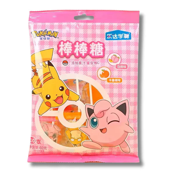 Pokemon Zitrone, Minze & Passionsfrucht Lutscher 60g