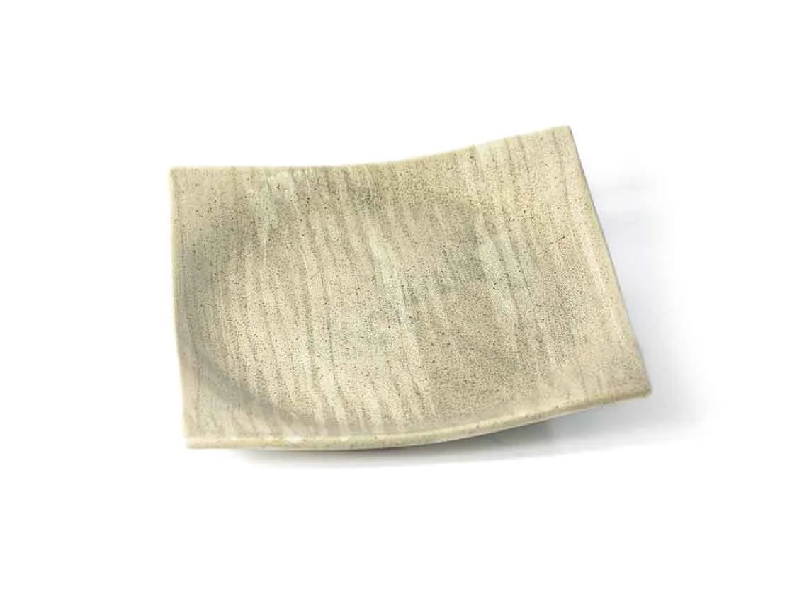 Teller, natur, quadratisch: 13,2X13,2CM