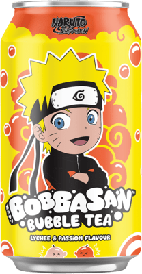 BOBBASAN Bubble Tea, Naruto, Lychee & Passionfruit Geschmack, Naruto 320ml