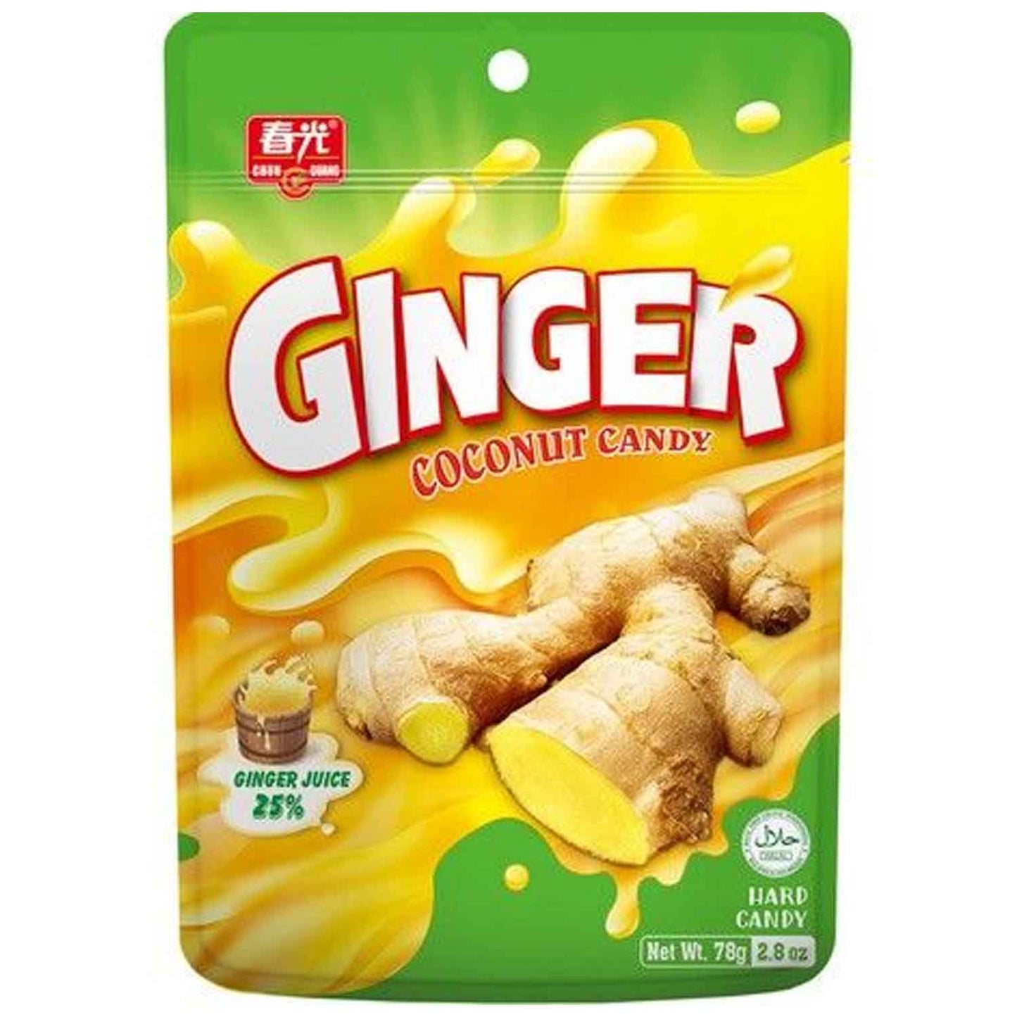 CHUN GUANG Ingwer-Kokos-Bonbons 78g