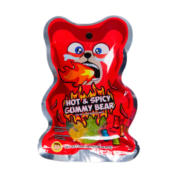 POCAS Hot & Spicy Gummy Bear 84g