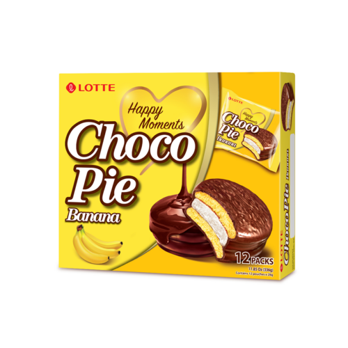 LOTTE Lotte - Banana Pie 12x28g 336g