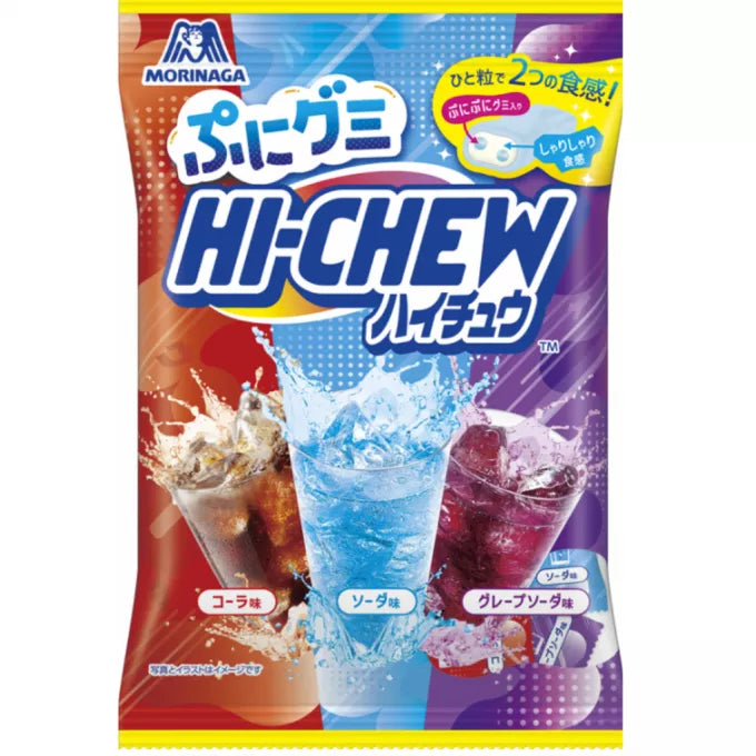 MORIGANA HI-CHEW Coke, Soda & Traubengummi 68g
