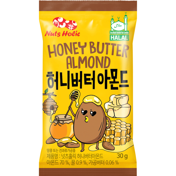 NUTS HOLIC Mandeln mit Honig-Butter Geschmack 30g