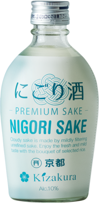 KIZAKURA Sake (Nigori), 10% vol Nigori - trüber ungefilterter Sake 300ml