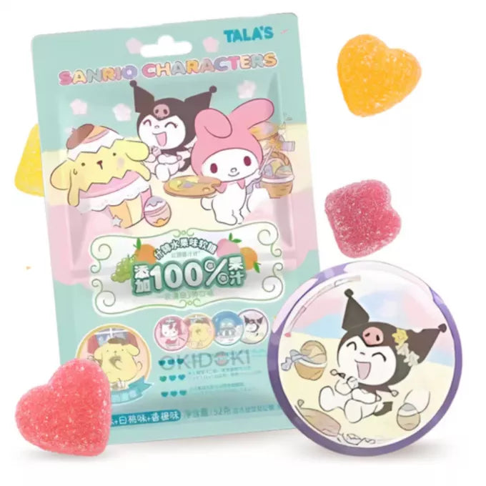 TALA'S Fruchtgummibärchen mit Trauben-, Pfirsich- und Orangengeschmack 52g