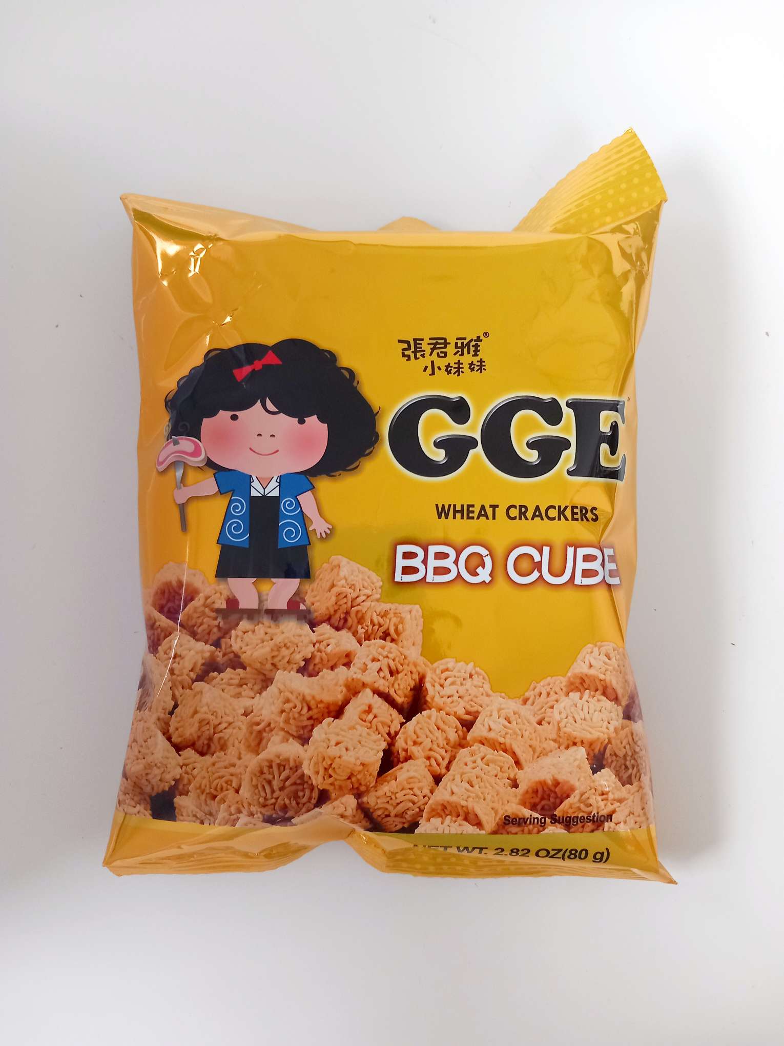 TW GGE Wheat Crackers BBQ Cube 80g