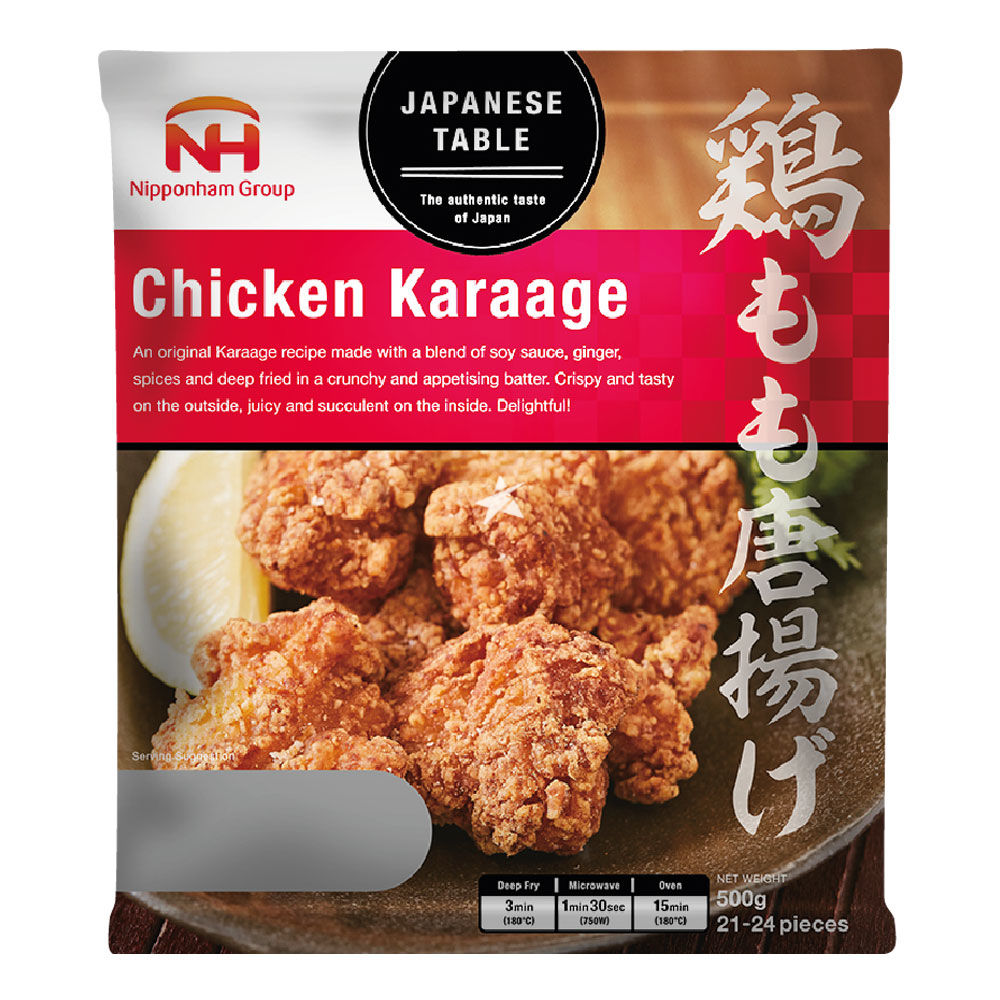 JAPANESE TABLE Hähnchenstücke, aus Schenkelfleisch, vorgebacken (Karaage) 500g