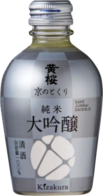 KIZAKURA Sake, Silver, 16% vol, Kyo no Tokuri Junmai Daiginjo Silver 180ml