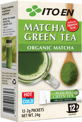 ITO EN Bio Matcha Grüntee Sticks im Sachet 24g