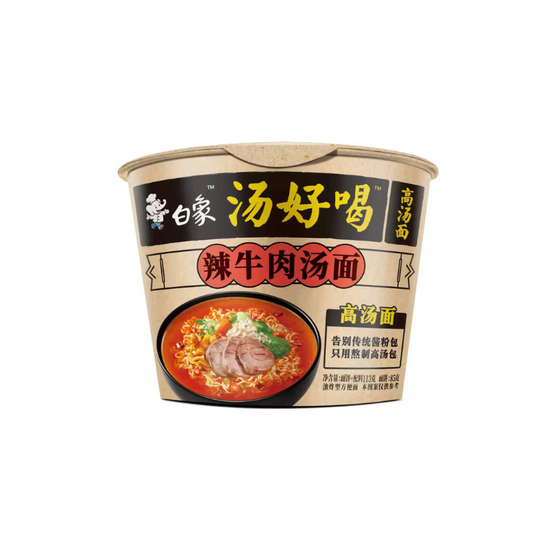 BAIXIANG Instant-Nudeln im Becher scharfer Rindfleischsuppengeschmack 107g