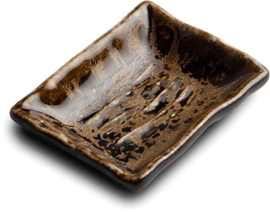 Sojasoßenschale Gold-Braun