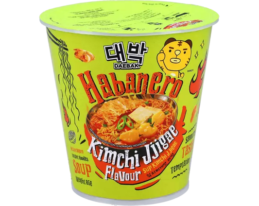 DAEBAK Habanero-Nudelsuppe – Kimchi-Jjigae – Becher 79g