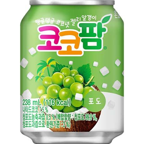 HAITAI Traubengetränk & Nata de Coco Coco Palm 238ml