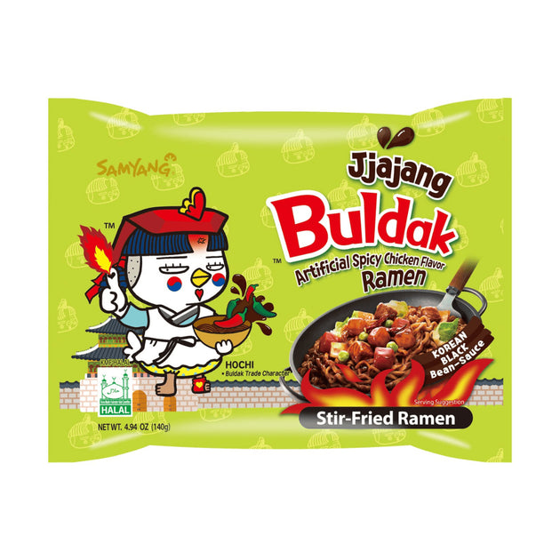 SAMYANG Buldak - Instant Nudeln Scharfes Huhn Chacharoni-Sojabohnen 140g
