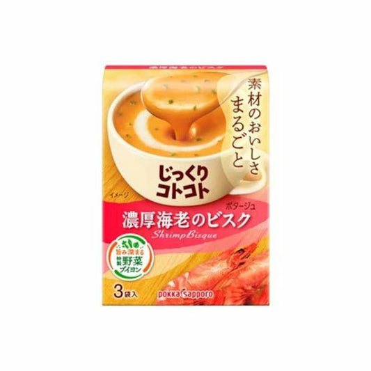POKKA SAPPORO Jikkuri Kotokoto Rich Corn Potage Schrimp 52g