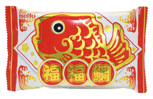 MEITO Glücks-Taiyaki FukuFuku Waffel mit Schokofüllung PukuPuku Tai 16g