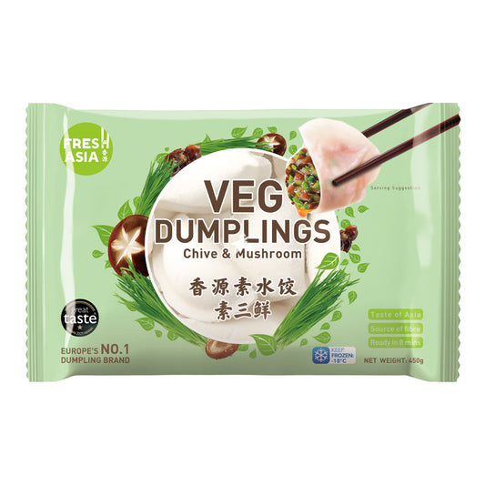 FRESH ASIA Dumplings Schnittlauch & Pilze 450g