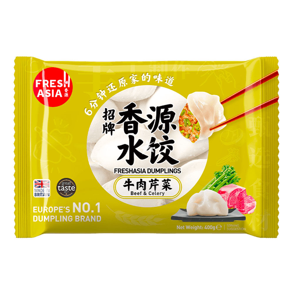 FRESH ASIA Dumplings Rind & Selleri 400g