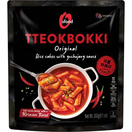 OFOOD Tteokbokki mit Gochujang Soße 260g