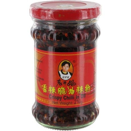 LAO GAN MA Knusprige Röstzwiebeln in Chiliöl 210g