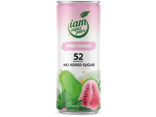 IAM SUPERJUICE Rosafarbenes Guavengetränk 330ml