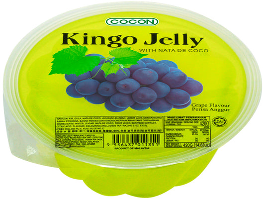 COCON Kingo Trauben Jelly mit Nata de Coco 420g