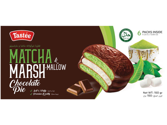 TASTEE Kekse Schaumzucker Schokoladen Matcha 150g