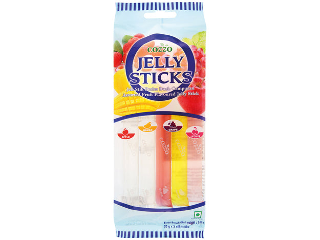 COZZO Gelee Stäbchen Fruchtgeschmack (Jelly Straw) 100g