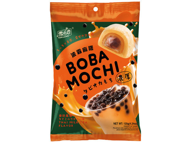 YUKI & LOVE Boba Mochi Reiskuchen Thai Milchtee 120g