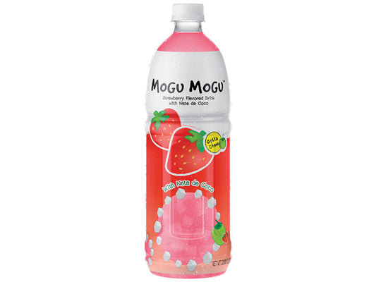 MOGU MOGU Erdbeergetränk mit Nata de Coco 1l