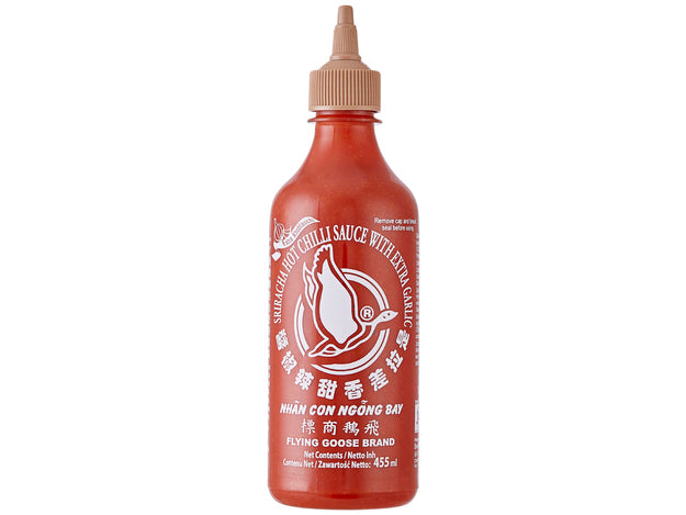 FLYING GOOSE Sriracha Chilisauce mit Knoblauch 455ml