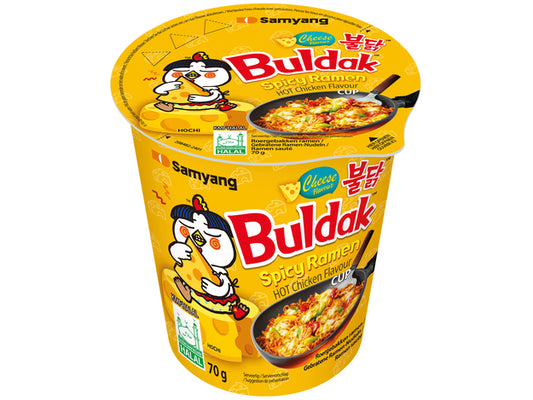 SAMYANG Buldak - Instant-Nudeln Scharfes Huhn Käse Becher 80g