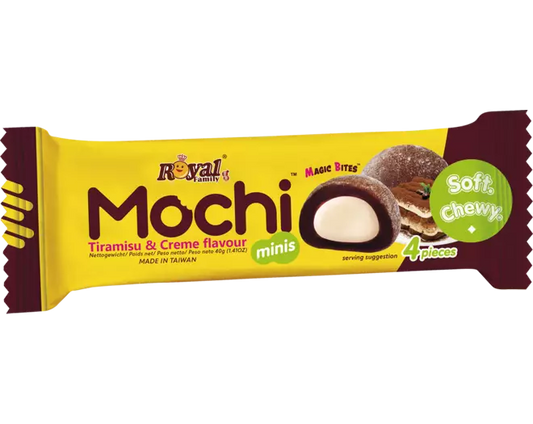 ROYAL FAMILY Mochi Mini Tiramisu & Creme Snackpackung 40g
