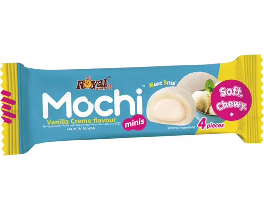 ROYAL FAMILY Mochi Mini Vanille Creme Snackpackung 40g
