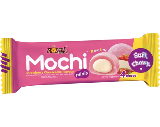 ROYAL FAMILY Mochi Mini Erdbeer Käsekuchen Snackpackung 40g