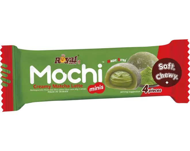 ROYAL FAMILY Mochi Mini Matcha Latte Snackpackung 40g